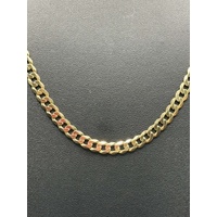 Unisex 9ct Yellow Gold Curb Link Necklace