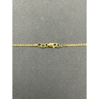Unisex 18ct Yellow Gold Tight Curb Link Necklace