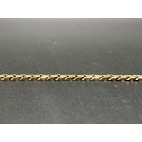 Unisex 10ct Yellow Gold Curb Link Bracelet