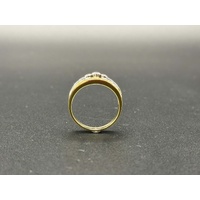 Ladies 18ct Two Tone Gold Diamond Ring