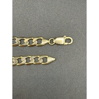 Unisex 9ct Yellow Gold Curb Link Bracelet