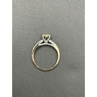 Ladies 9ct Rose Gold Diamond Ring
