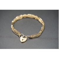 Ladies 9ct Yellow Gold Fancy Link Bracelet