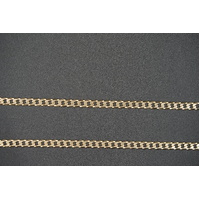 Unisex 9ct Yellow Gold Curb Link Necklace