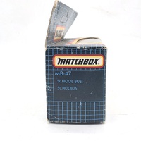 Vintage Matchbox MB-47 School Bus Yellow Autobus Scolaire Diecast Toy Boxed
