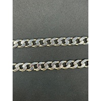 Unisex 925 Sterling Silver Curb Link Necklace