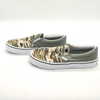 Vans Classic Slip On Painted Camo Green Multi Kids US 3 UK 2.5