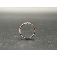 Ladies 18ct White Gold Diamond Crown Ring