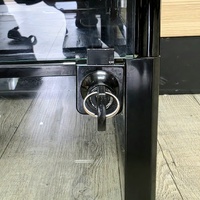 Reptile One Hinged Door Terrarium Locking Bar Key 45x45x60cm Black