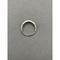 Ladies 9ct Yellow Gold Diamond Cluster Ring