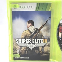 Sniper Elite 3 III Afrika Xbox 360 Game Complete With Manual PAL