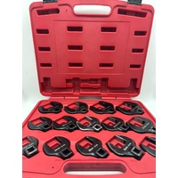 Toledo 301465 Crowfoot Wrench Set 14pc 1/2in Drive Metric 27-50mm