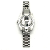 Seiko NH35A Mod Automatic Watch Datejust Style Grey Roman Dial Custom