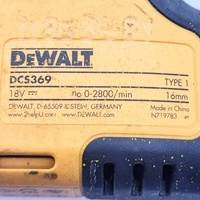 DeWALT 18V XR Sub Compact Brushless Reciprocating Saw DCS369 Skin Only