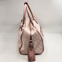 Guess Pink Monogram Duffle Bag Travel Weekender Luggage Carry Strap