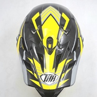 THH TX-15 Slipstream Motocross Helmet Black Yellow Gray L 59-60cm ECE R22-05