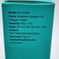 Joyroom JR-ZS240 Magnetic Wireless Car Charger Holder 15W Black