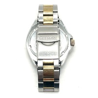 Citizen Eco Drive E110 S000149 Mens Diver 200M Stainless Steel Two Tone Watch