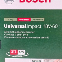 Bosch UniversalImpact 18V-60 Brushless Hammer Drill 2.5Ah Kit with Case