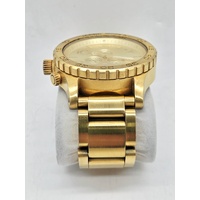 Nixon Simplify The 51-30 Chrono All Gold Stainless Steel Mens Watch