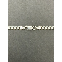 Unisex 925 Sterling Silver Curb Link Necklace