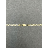  Unisex 9ct Yellow Gold Figaro Link Necklace