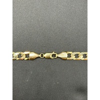 Mens 9ct Yellow Gold Curb Link Necklace