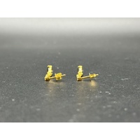 Ladies 9ct Yellow Gold Brown Quartz & CZ Drop Earrings