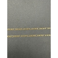 Unisex 9ct Yellow Gold Figaro Link Necklace