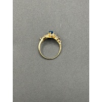 Ladies 18ct Yellow Gold Gemstone Ring