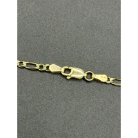Unisex 9ct Yellow Gold Figaro Link Necklace