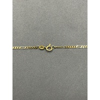 Unisex 9ct Yellow Gold Figaro Link Necklace