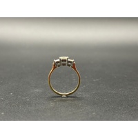 Ladies 18ct Yellow & White Gold Diamond Three-Stone Ring