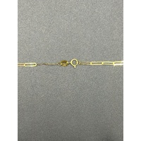 Ladies 18ct Yellow Gold Paperclip Link Necklace