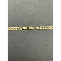 Unisex 9ct Yellow Gold Curb Link Necklace