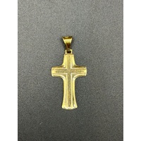 Unisex 18ct Yellow Gold Religious Cross Pendant