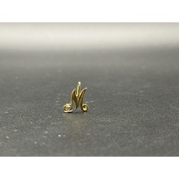 Ladies 9ct Yellow Gold Diamond Pendant 0.01ct