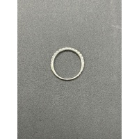 Ladies 14ct White Gold Diamond Band Ring