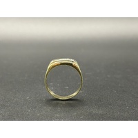 Men’s 9ct Yellow Gold Diamond Signet Ring