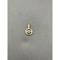Ladies 10ct Yellow Gold Diamond Halo Pendant 0.33ct TDW