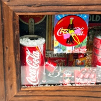 Coca-Cola Mini Shadowbox Clock Vintage 3D Diorama Tabletop Decor