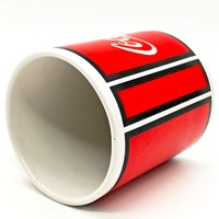 Coca-Cola Gibson Vintage Red Classic Logo Coffee Mug Set 5 Pieces