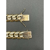 Unisex 9ct Yellow Gold Chunky Curb Link Necklace