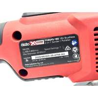 Ozito PXC 18V Brushless 2 In 1 Sander And Polisher PXBSPS-180 with 2.5Ah Battery