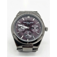 Geoffrey Beene Mens Watch GBA0053GU Black Gunmetal Chronograph Quartz