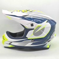 O'Neal 3 Series MX607 Motocross Helmet Small White Blue Neon Dirt Bike