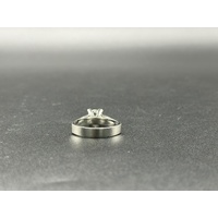 Ladies 18ct White Gold Diamond Solitaire Ring