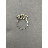Ladies 18ct White Gold Three Stone Diamond Ring