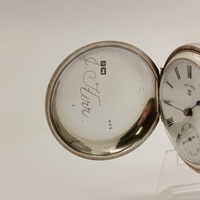 Antique 1904 Caris Bros Sterling Silver Pocket Watch Pre WW1 Working