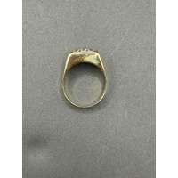 Mens 18ct Yellow Gold Diamond Ring